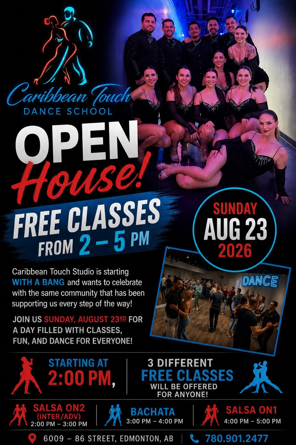 Caribbean touch dance studio open house (FREE FREE ) salsa on2 ,salsa ,bachata
