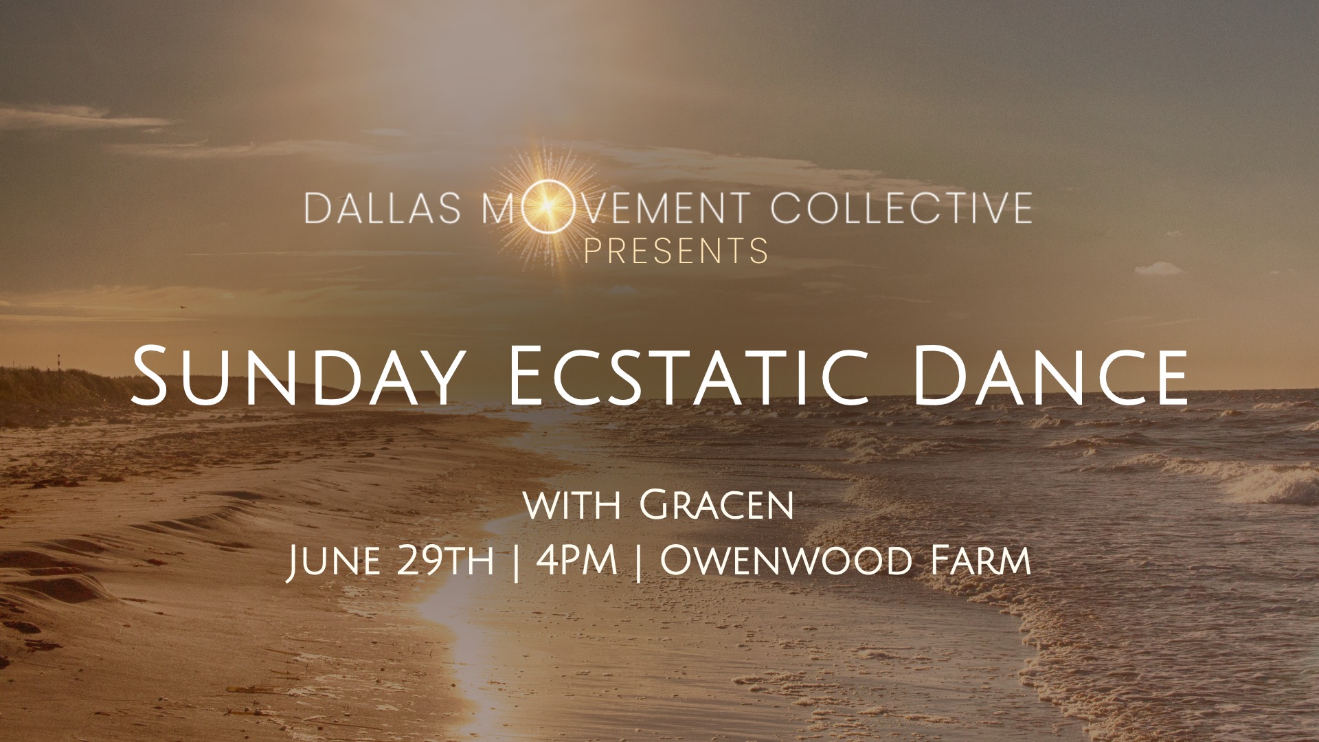 Ecstatic Dance Sunday Afternoon w. Gracen