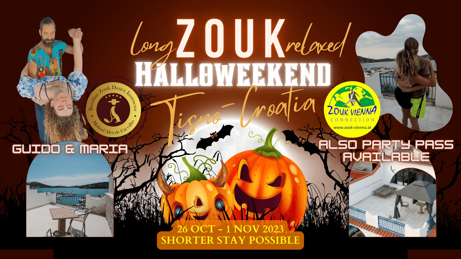 Long Relaxed Zouk Halloweekend in Croatia