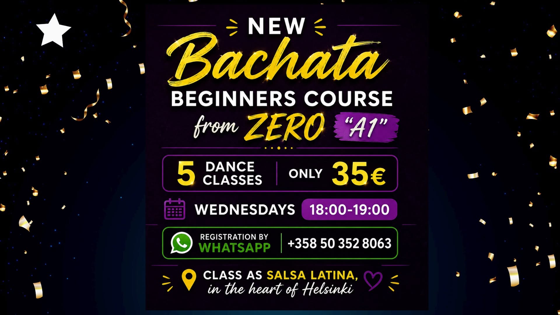 Learn Bachata from zero at Salsa Latina
