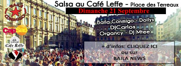 Salsa Terreaux - Dim 21 Sept - 18h à 21h - Venez nombreux !