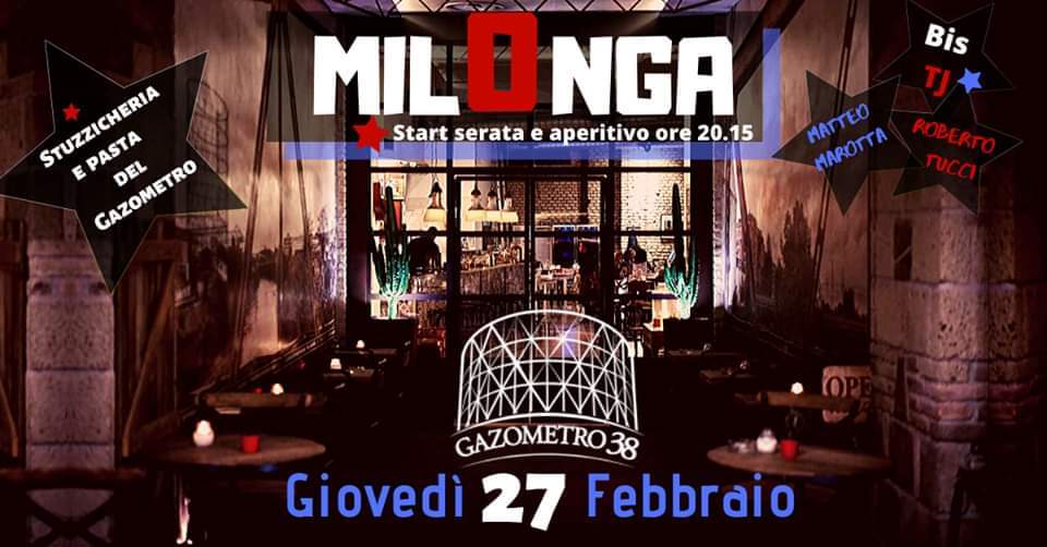 Gazometro 38 Milonga Giovedì 27 2 - Doble Tj Tucci & Marotta