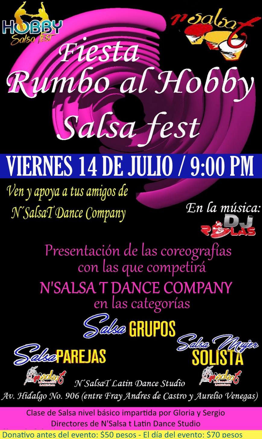 Fiesta Rumbo al Hobby Salsa Fest