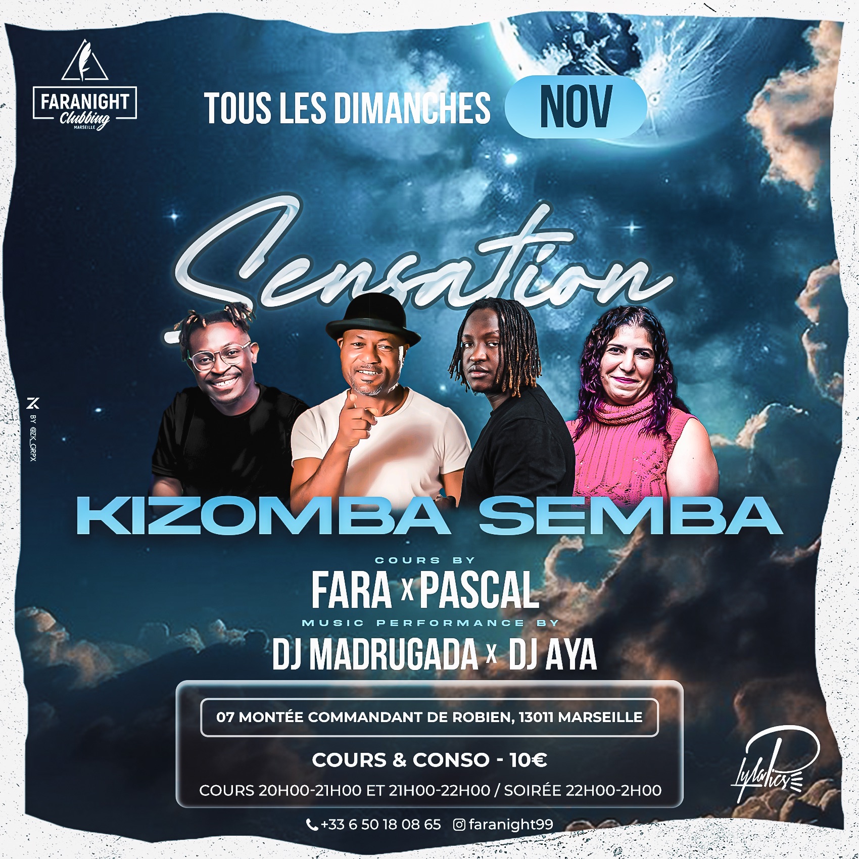 Le Dimanche Sensation Semba Kizomba du 10 Nov 2K24