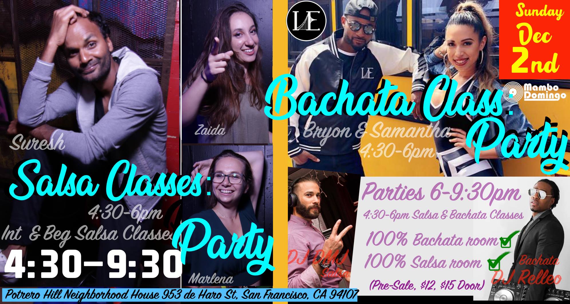 Mambo Domingo: Salsa & Bachata Social-DJ Relleo DJ DMJ