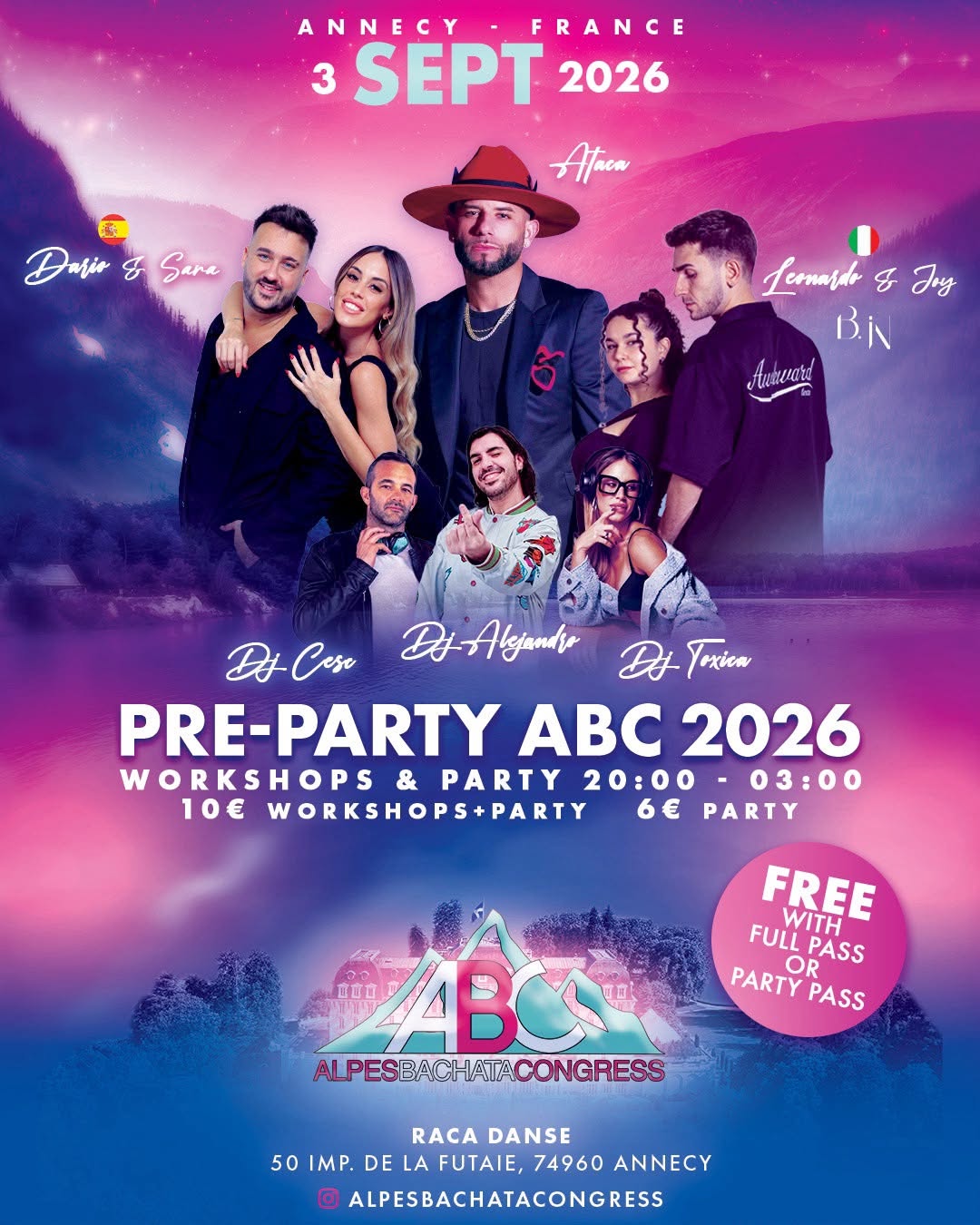 PRE PARTY ABC Annecy