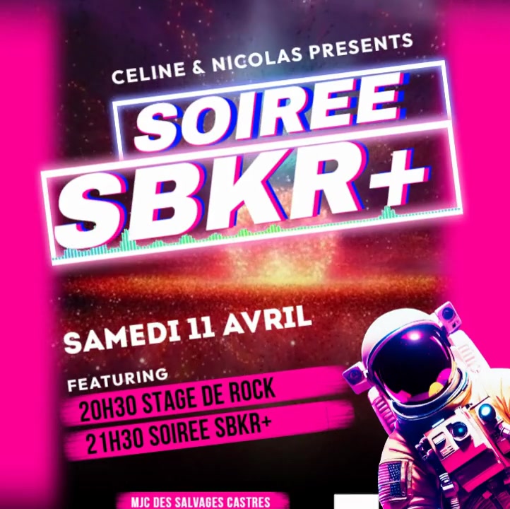 Soirée dansante SBKR+ à la MJC des Salvages avec Céline et Nicolas