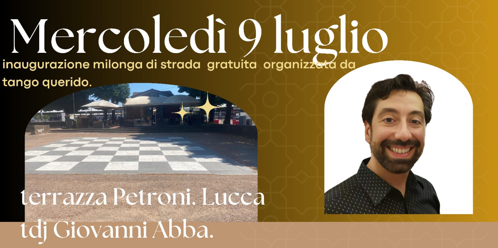 Inaugurazione Lucca....Il Serchio...La Terrazza Petroni e il Tango...dj Giovanni Abba.