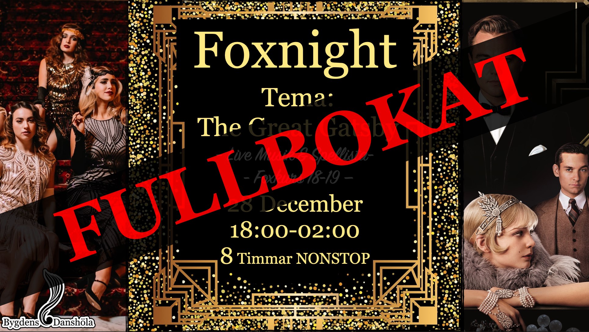 FoxNight - The Great Gatsby NYÅR 2025 (FULLBOKAT)