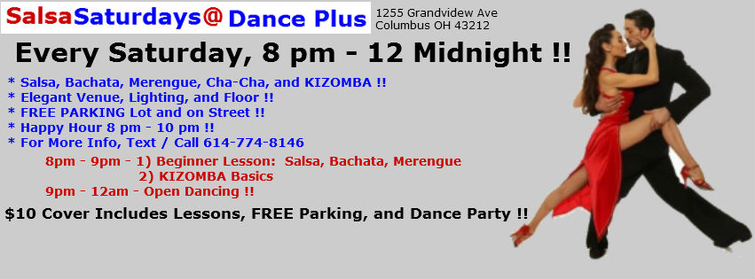 May 9th - Saturday Night Salsa @ Dance Plus in Grandview !!