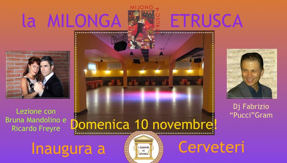 Milonga Etrusca a Cerveteri ai Giardini di Athena!