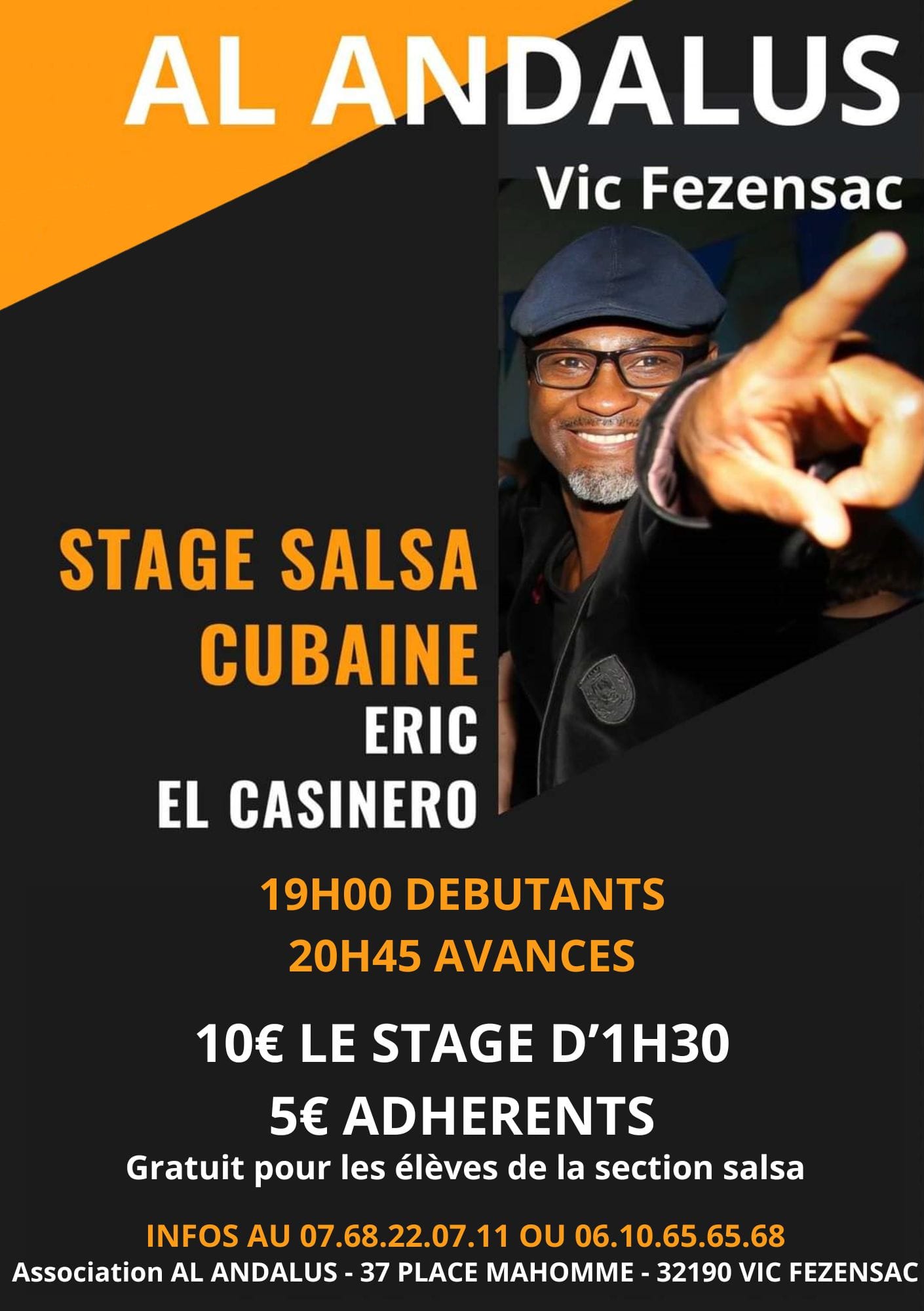 Stages Salsa Cubaine avec Eric El Casinero - Al Andalus