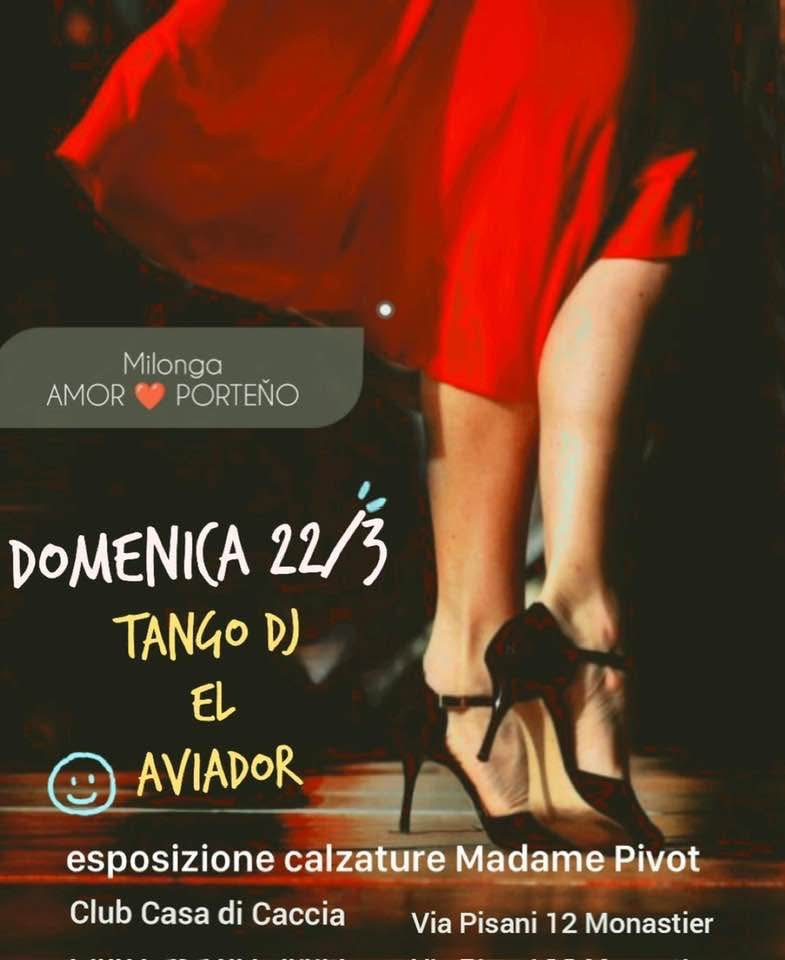 DOMENICA 22 MARZO_MILONGA AMOR ❤️ PORTENO