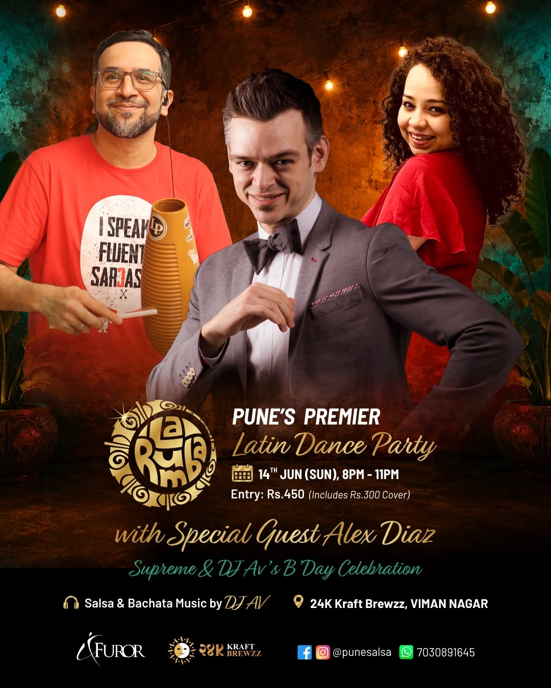 La Rumba in Viman Nagar - Salsa & Bachata Party - 14th June'26