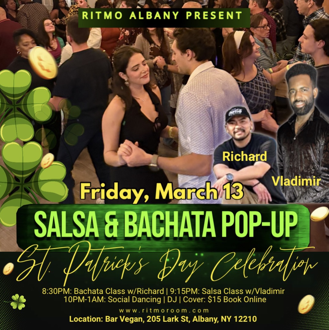 Salsa and Bachata Pop-Up: St Patrick’s Day Vibes 💃🏻☘️