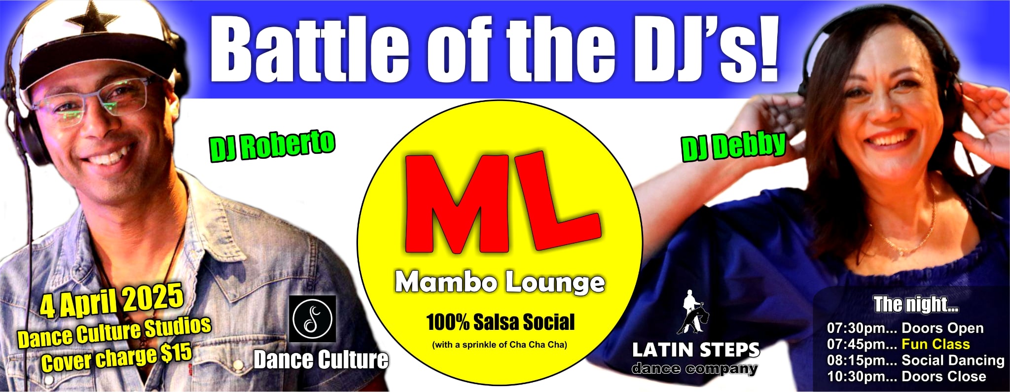 Mambo Lounge 100% Salsa Party Battle of the DJs!