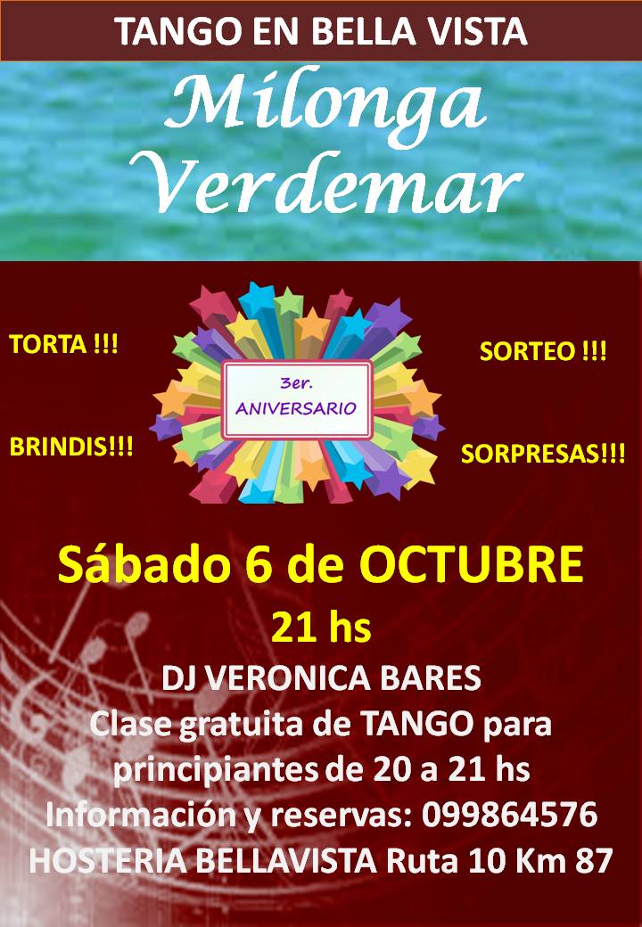 Milonga Verdemar Sábado 6 De Octubre