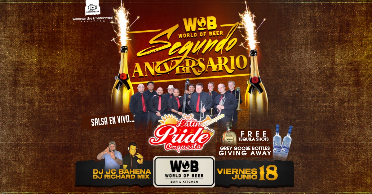 WOB 2do Aniversario Orquesta Latin Pride (Viernes18)