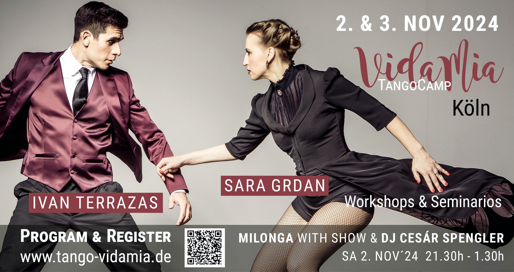 VidaMia TangoCamp 24, Sara Grdan & Ivan Terrazas, Cologne Germany