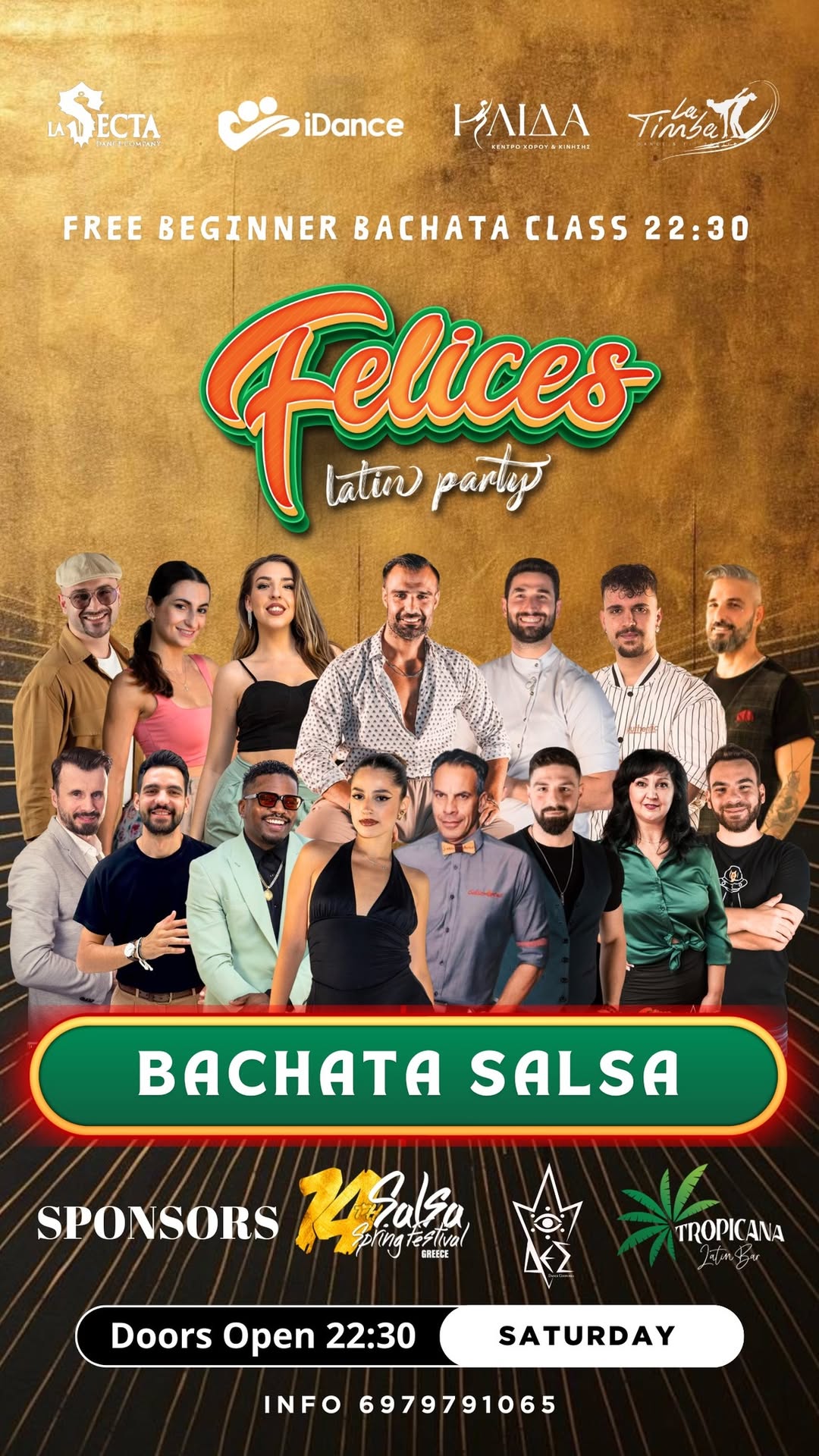 BACHATA SALSA PARTY 8 February FELICES On Saturday At Tropicana Latin Bar