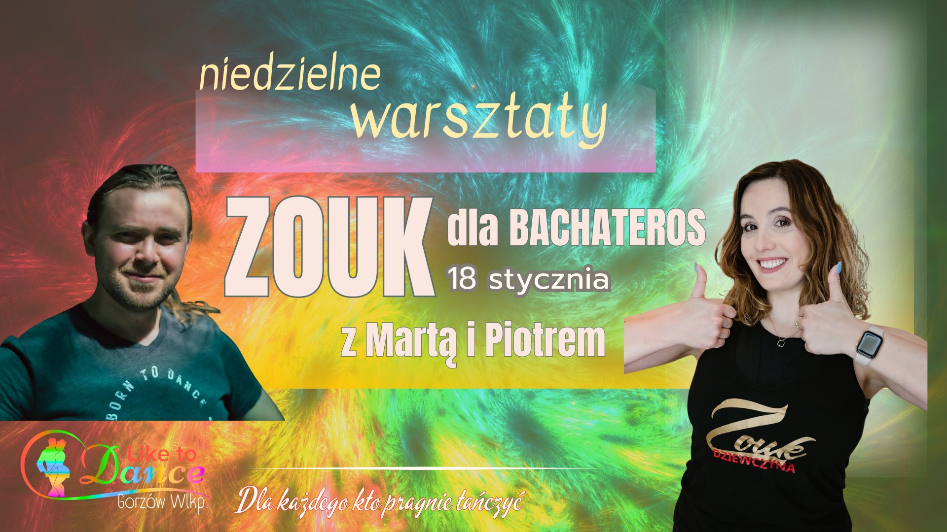 ZOUK DLA BACHATEROS - niedzielne warsztaty z Martą i Piotrem