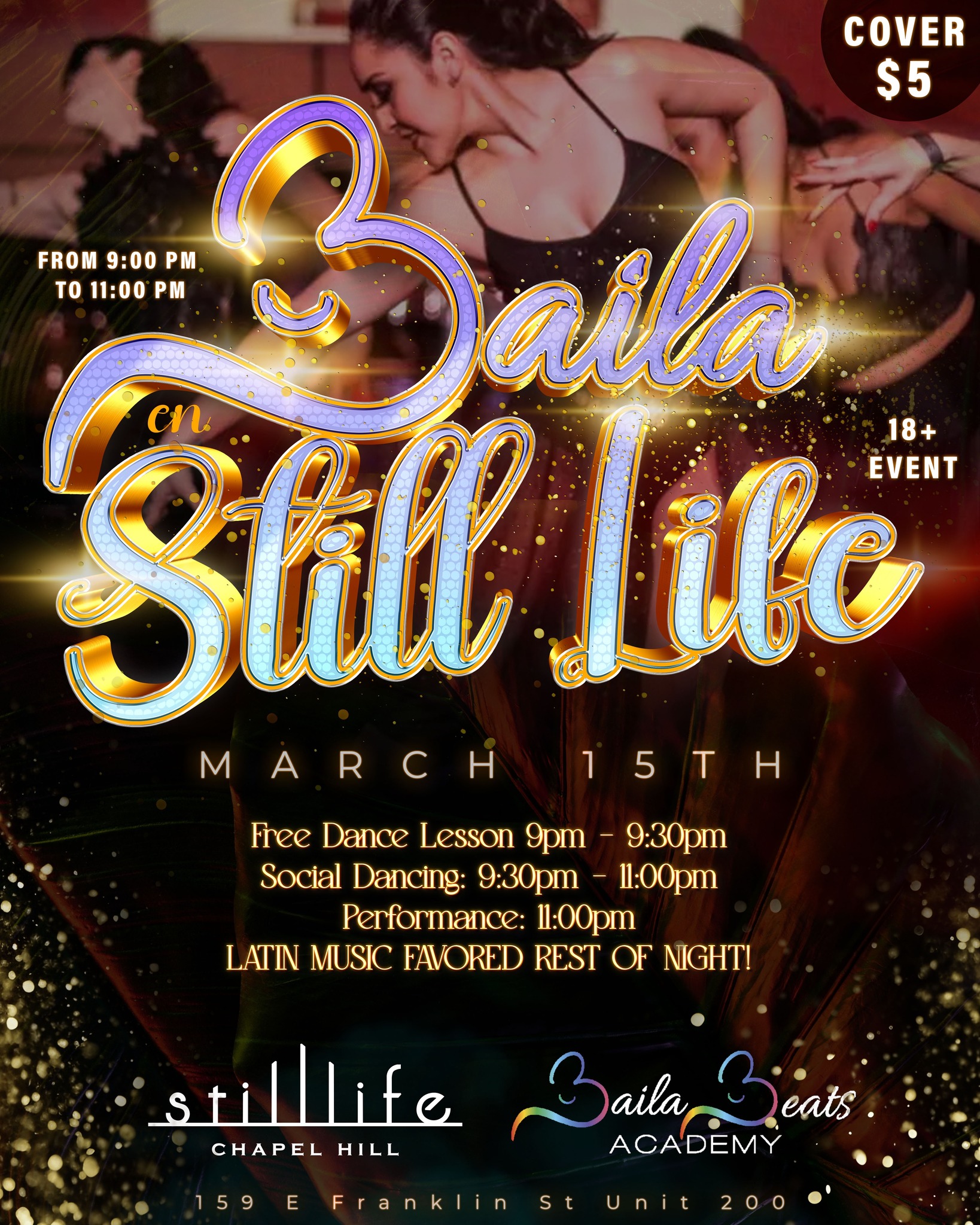 ⭐️Baila en StillLife🎉 (3rd Saturday)