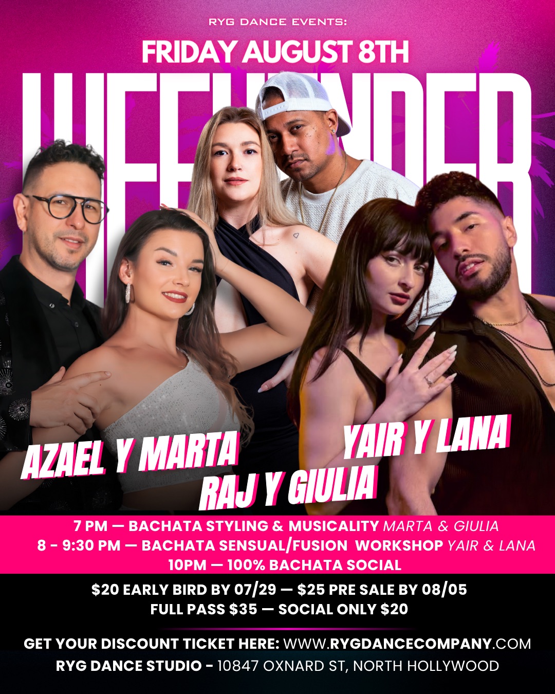 RYG BACHATA STAR SOCIAL & MASTER CLASSES