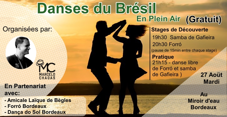 Danses du Brésil en plein air ( Samba de Gafieira et Forró )