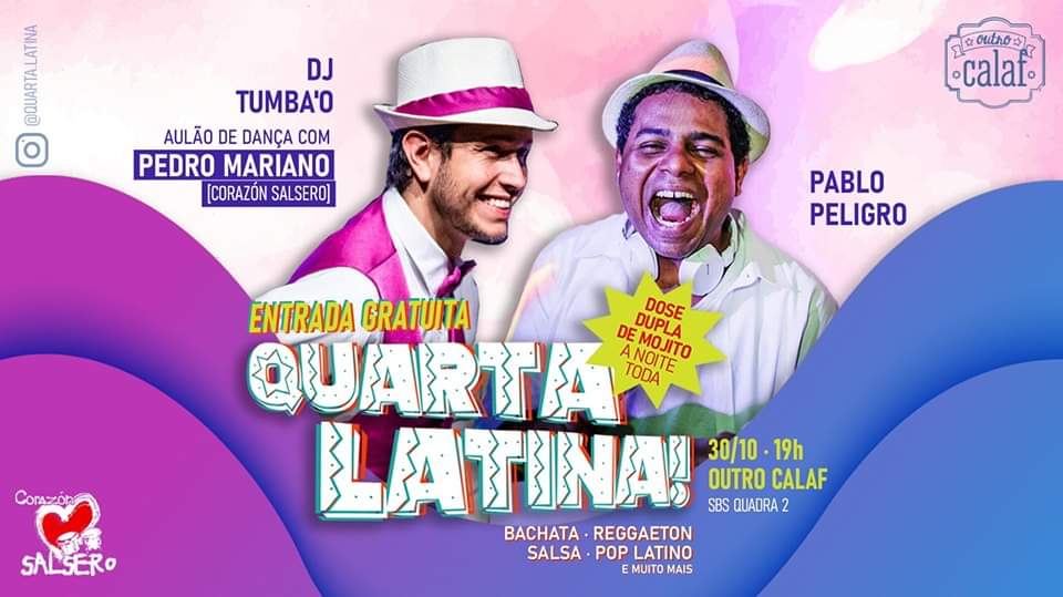 Quarta Latina! Entrada Gratuita!