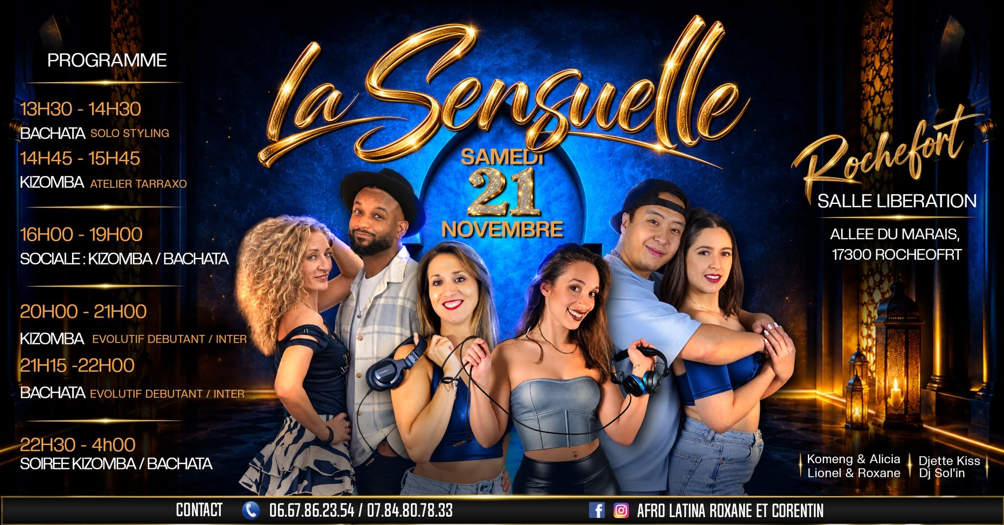 LA SENSUELLE à ROCHEFORT Samedi 21 Novembre