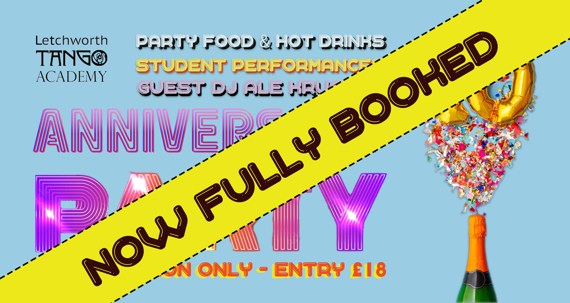 FULLY BOOKED - 10th Year Anniversary Party with DJ Ale Krugliak