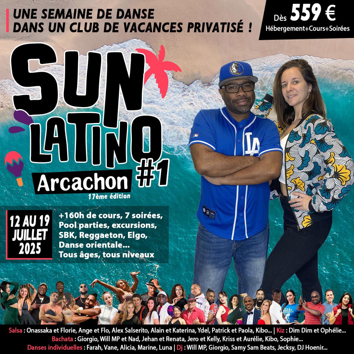 Sun Latino Arcachon 2025 avec Alex Salserito & Ti Lu