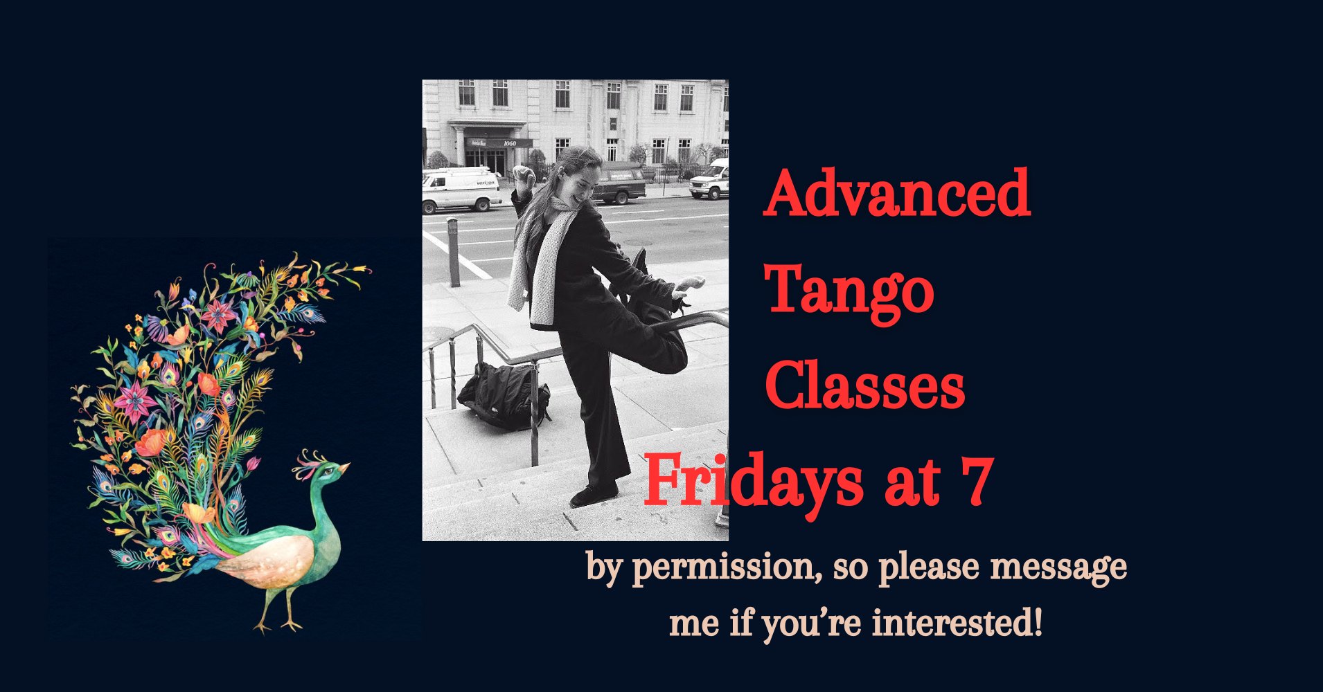 Advanced Tango Class taught by Rebecca