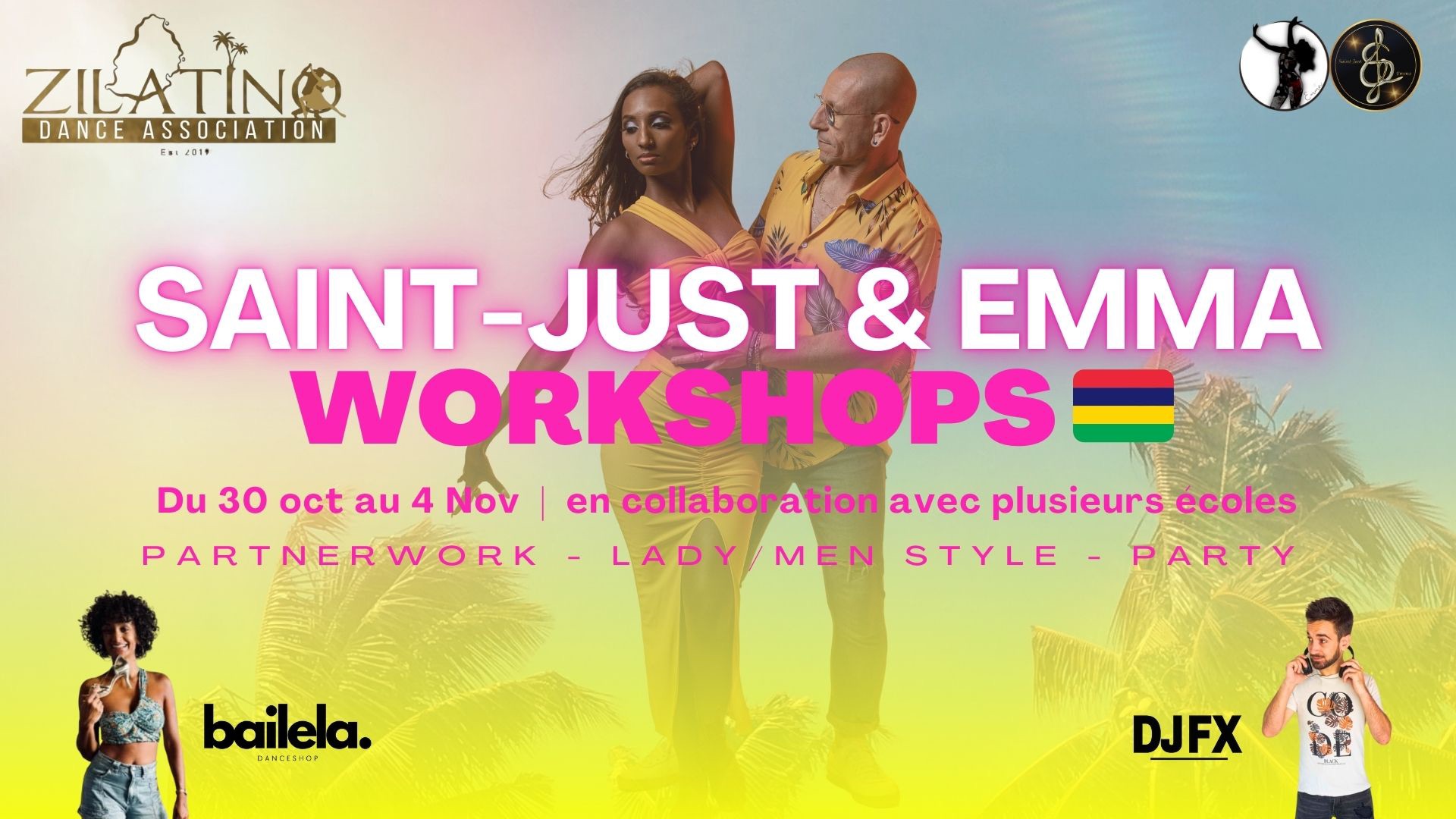 🇲🇺 Saint-Just & Emma - Workshops à l'île Maurice 🇲🇺