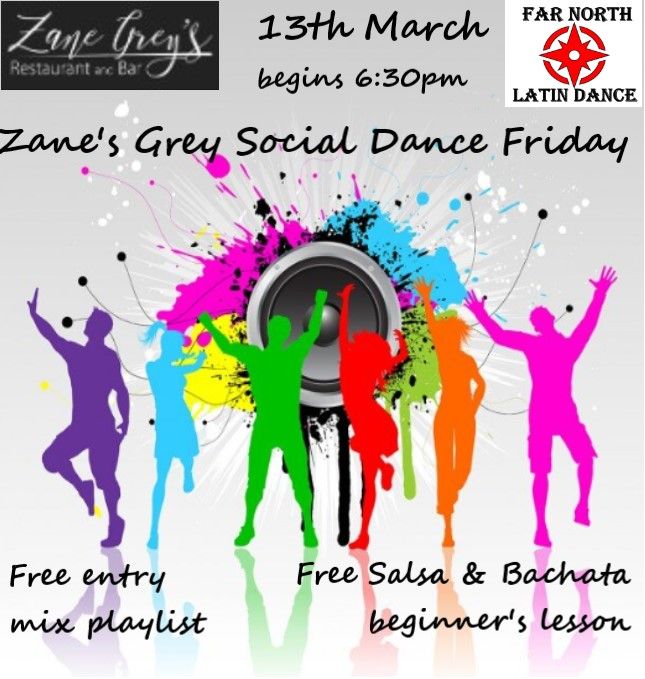 Zane's Grey Social Dance Friday 13th March 2026