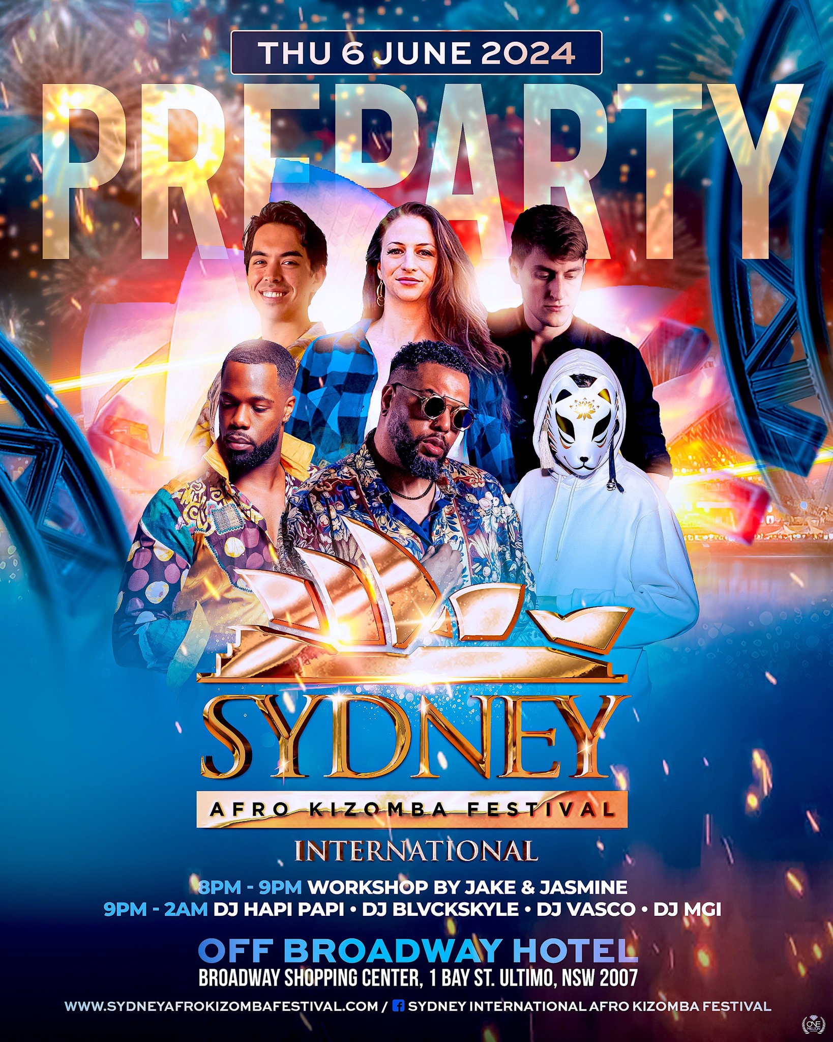 THURSDAY PRE PARTY - Sydney Afro Kizomba Festival - BOOKING ONLINE ONLY
