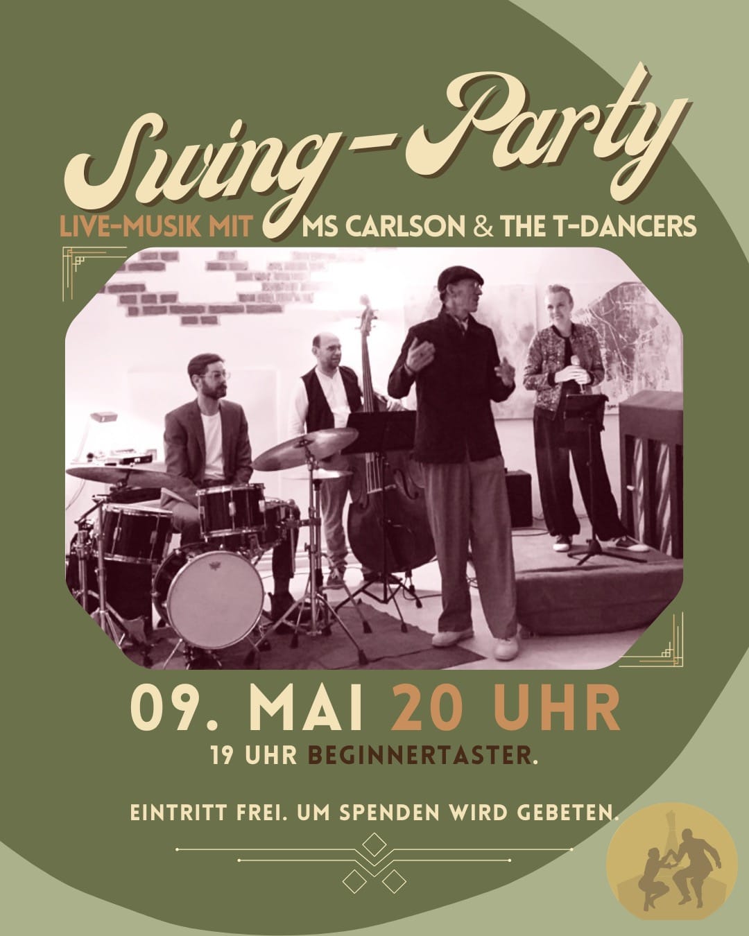 Swing-Party mit Livemusik und Beginnertaster