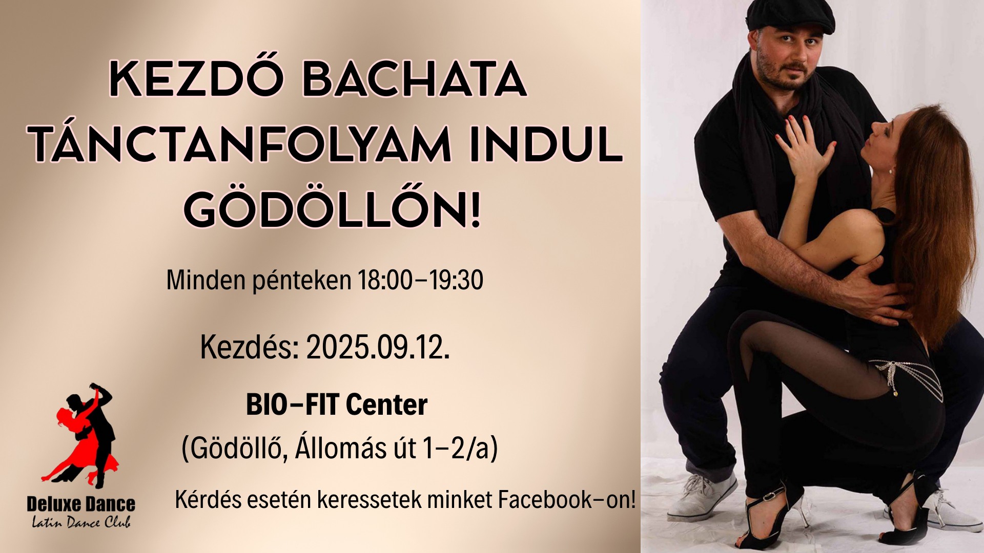 Kezdő BACHATA Tánctanfolyam indul GÖDÖLLŐN minden PÉNTEKEN