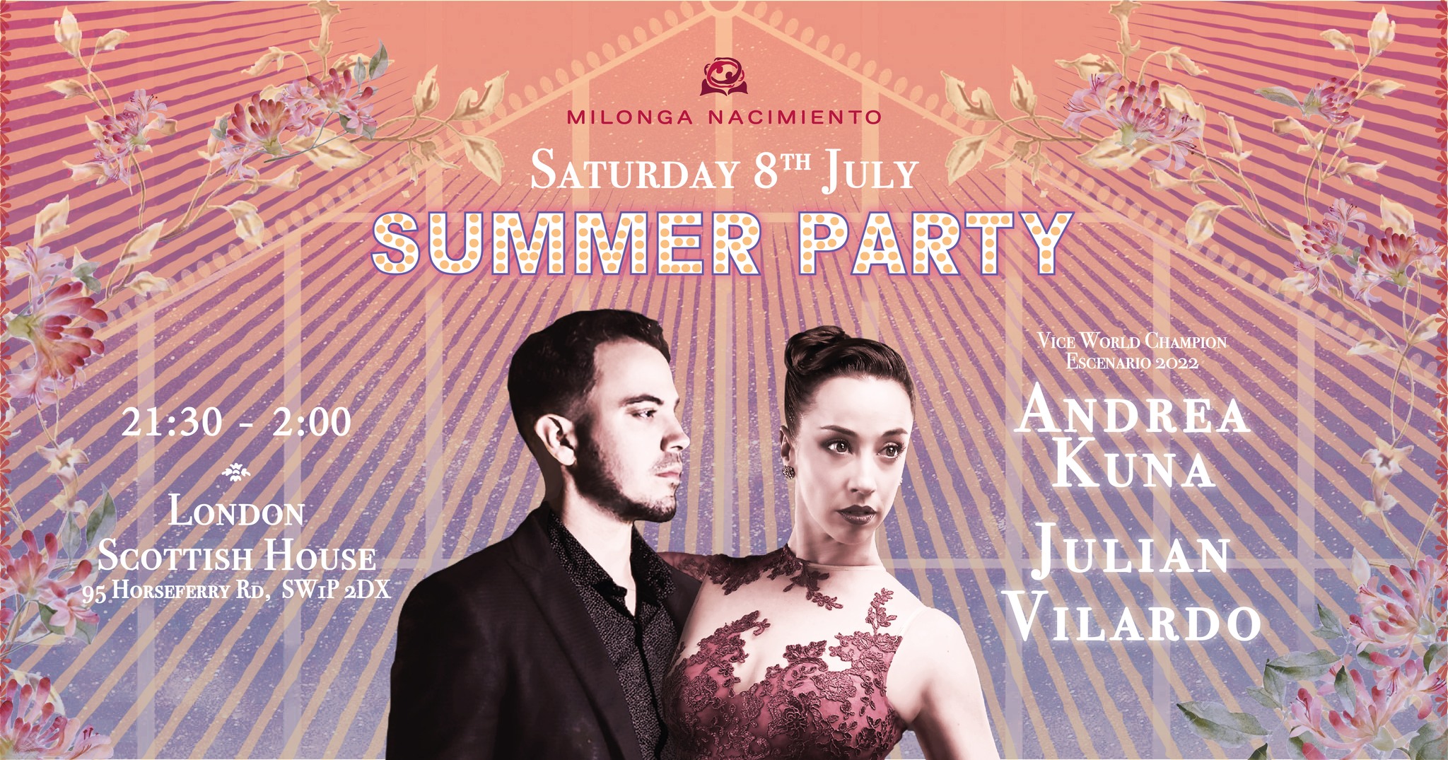 Milonga Nacimiento - July Edition - Andrea Kuna & Julian Vilardo
