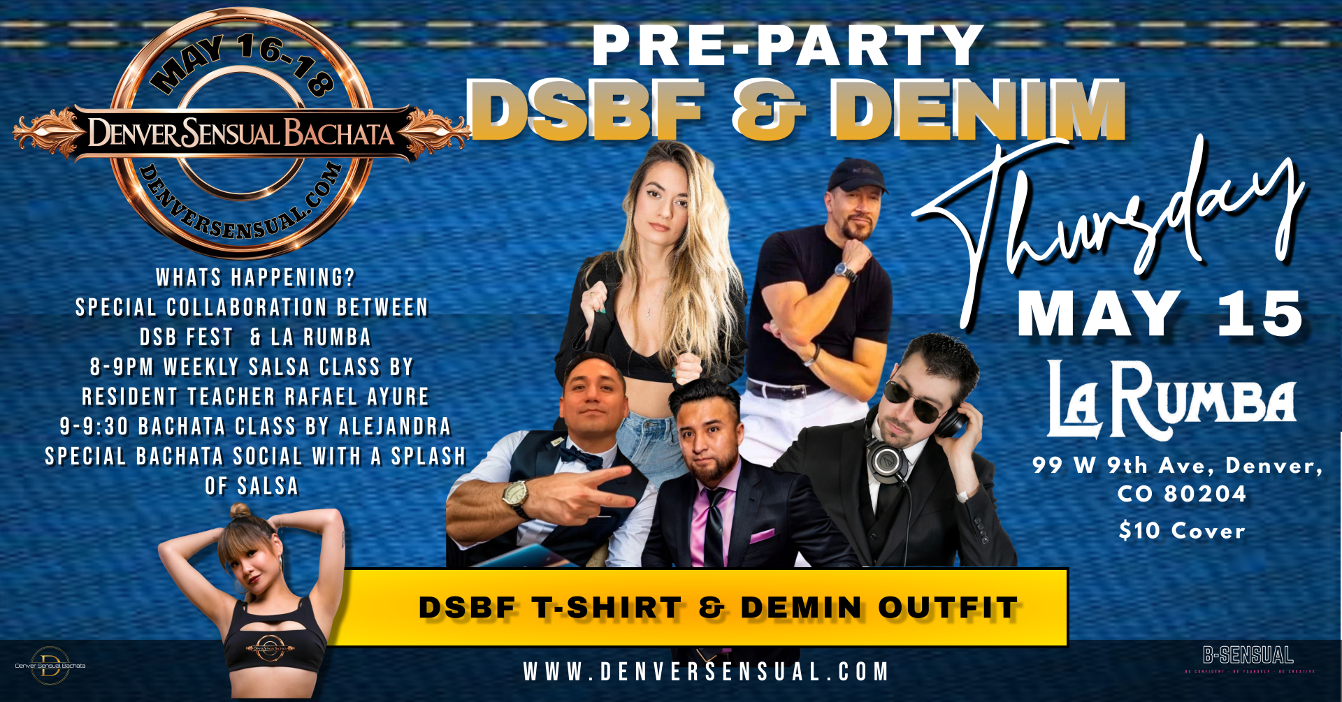 OFFICIAL PRE-PARTY-DENVER SENSUAL BACHATA FEST
