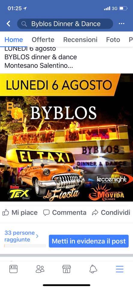 BYBLOS Dinner & Dance Presenta EL TAXI La Fiesta