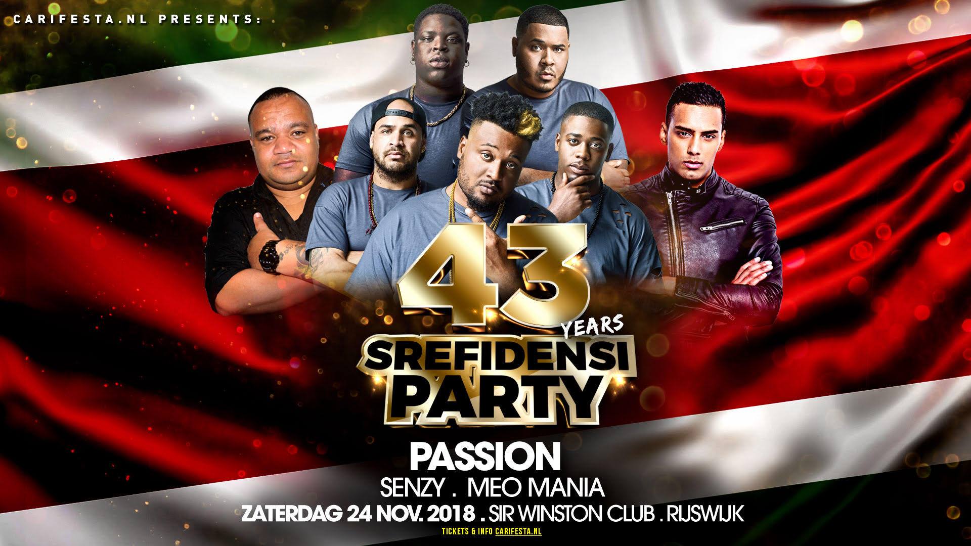 Srefidensi Party met Passion Rijswijk