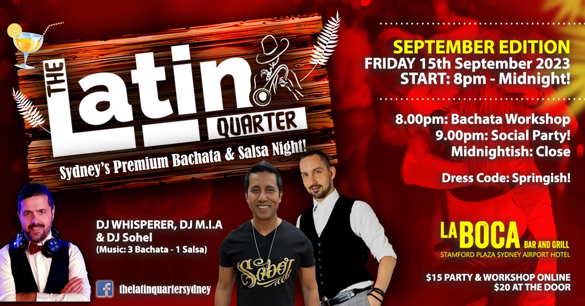 LATIN QUARTER SEPT BACHATA & SALSA PARTY
