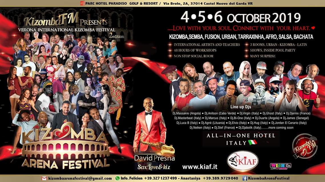 Kizomba Arena Festival (official event)* KIAF *Verona《ITALY》2°ED