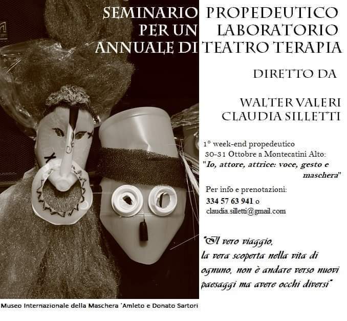 Seminario propedeutico per un laboratorio annuale di Teatroterapia