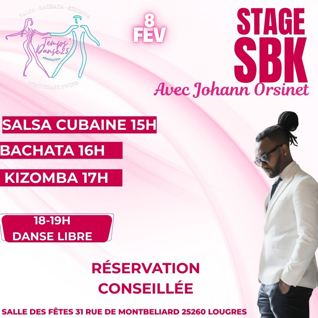 STAGE SBK avec Johann Orsinet ( Temps Danse 25 Voujeaucourt) )