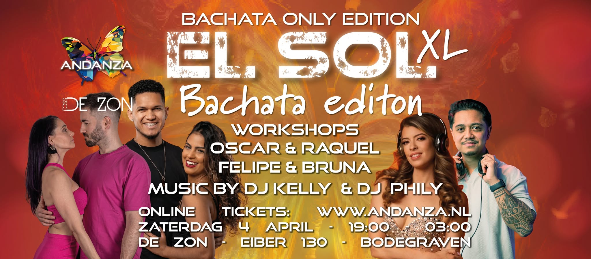 El Sol XL - Bachata Only Edition - WS Oscar & Raquel - Felipe & Bruna - DJ Kelly & DJ Phily