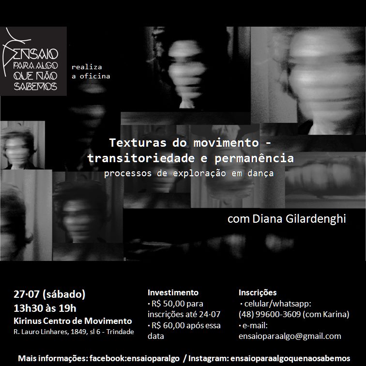 Oficina com Diana Gilardenghi: Texturas do Movimento