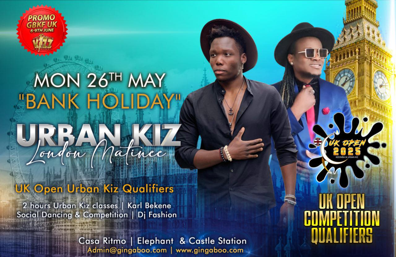 Urban Kiz London Matinee Classes & Social & UK Urban Kiz Competition Karl Bekene