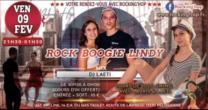 Soirée mensuelle Rock-Boogie-Lindy vendredi 9 février